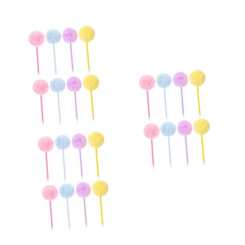 DIYEAH 3 Sätze Kugelschreiber Fuzzy-stifte Für Mädchen Pom-pom-stift Schulmaterial Für Mädchen Stifte Süße Stifte Für Stift Süß Cartoon-stift Pompon-stift Plüsch 8 Stück * 3 von DIYEAH