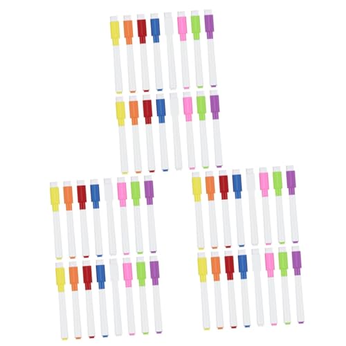 DIYEAH 3 Sätze Löschbarer Whiteboard-marker Magnetischer Trockenlöscher Markierungen Whiteboard Stifte Stempelstifte Für Whiteboard-marker Mit Radiergummi 48 Stück * 3 von DIYEAH