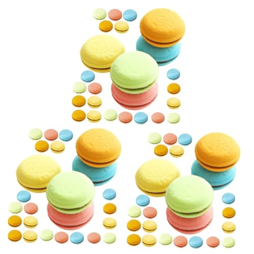 DIYEAH 3 Sätze Macaron-radiergummi Kawaii Radiergummi Radiergummi Erasers Für Partyartikel Für Süßes Briefpapier Mini Radiergummis Makronen Radiergummis 5 Kartons * 3 von DIYEAH