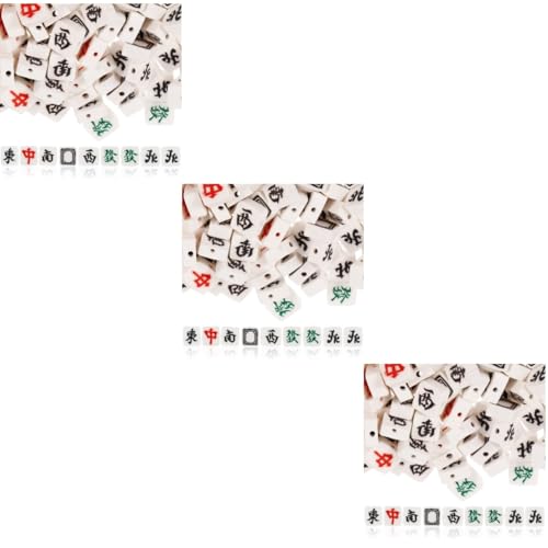 DIYEAH 3 Sätze Mahjong-perlen Kit Zur Schmuckherstellung Schmuck-tonperlen Verschiedene Perlen Perlensets Bastelsets Reifen Kristalle Und Edelsteine Tonanhänger Polymer-ton 100 Stück * 3 von DIYEAH