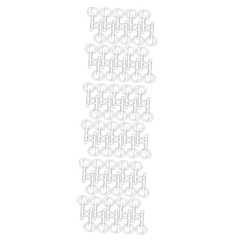 DIYEAH 3 Sätze Mappe Memo-clips Schlüsselförmige Lesezeichen-clips Buch Büroklammer Büroklammern Für Sammelalben Büroklammern Aus Metall Süße Büroklammern Eisen Silver 20 Stück * 3 von DIYEAH