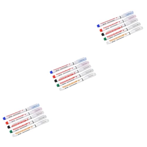 DIYEAH 3 Sätze Markierstift Mit Langer Spitze Holzmarkierstift Markierungsstifte Tieflochstift Holzmarker Schreinermarker Werkzeug Marker Für Metall Baustift Kohlenstoffstahl 5 Stück * 3 von DIYEAH