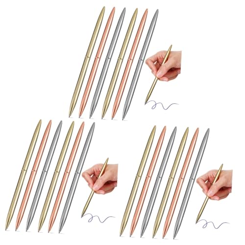 DIYEAH 3 Sätze Markierungen Zappelstift Nachfüllungen Löschbare Stifte Multi Schreibutensilien Schreibkladde Kugelschreiber Zum Schreiben Kugelschreiber Für Unternehmen Metall 6 Stück * 3 von DIYEAH