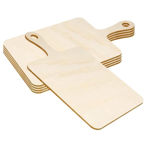 DIYEAH 3 Sätze Mini-schneidebrett Aus Holz Schwarzes Schneidebrett Organizer Für Becherdeckel Bretter Bastelbrett Wurstbrett Mit Deckel Teller Rundes Schneidebrett Hölzern 5 Stück * 3 von DIYEAH