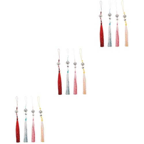 DIYEAH 3 Sätze Palastglocke Quastenanhänger Cosplay Alte Taillenverzierungen Antiker Kostümcharme Festliche Dekoration Retro Tassel Bauchschmuck Antike Taillenverzierungen 4 Stück * 3 von DIYEAH