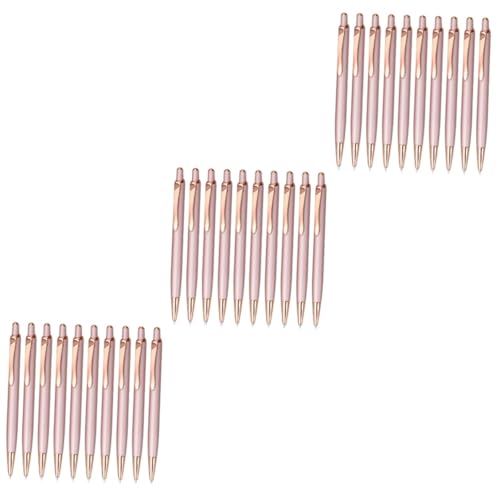 DIYEAH 3 Sätze Roségoldener Kugelschreiber Mit Aluminium Stab Druckstift Klassischer Metall Springstift 10 Teilig Kugelschreiber Luxus Stifte Für Frauen Stifte In Großen 10 Stück * 3 von DIYEAH