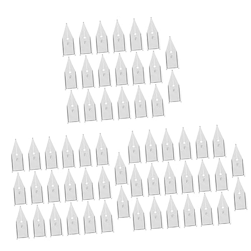 DIYEAH 3 Sätze Schreibfeder Federn Für Stift Füllfederhalter Mit Feiner Feder Dip-stift Stiftspitzen Metallfedern Für Füllfederhalter Kalligraphie-metallfedern Stahl Silver 20 Stück * 3 von DIYEAH