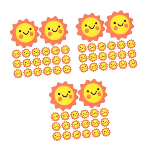 DIYEAH 3 Sätze Sonnenblumen-radiergummi Tier Radiergummis Für Kinder Radiergummis Masse Kleine Radiergummis Für Kinder Groß Süße Mini-radierer Coole Radiergummis Orange 50 Stück * 3 von DIYEAH