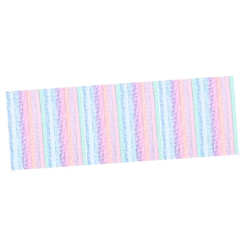 DIYEAH 3 Sätze Sternfaltpapier Kettenstreifen Aus Papier Goldband Sternstreifen Aus Papier Blauer Stern Bastelzeug Craft Decor Leuchtendes Sternenpapier Glow Star Faltpapier 200 Stück * 3 von DIYEAH