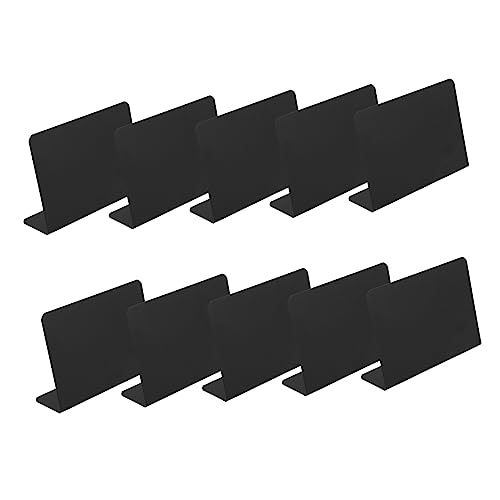 DIYEAH 3 Sätze Supermarkt-etikett Mini-tafelschild Schreibtisch Tafeln Zeigen Tafelschild Für Den Tisch Whiteboard Für Die Wand Menü Tafel Staffelei Tafel Bretter Black Pvc 10 Stück * 3 von DIYEAH