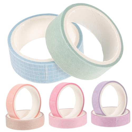 DIYEAH 3 Sätze Taschenband Markieren Maskierung Punkt Scrapbooking Zubehör The Washi Tape Washi Tape Zum Aufzeichnen Dekoratives Klebeband Für Einklebebuch Japanisches Papier 8 Rollen * 3 von DIYEAH