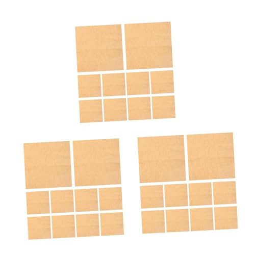 DIYEAH 3 Sätze Tonpapier Papiereinlagen Für Lebensmittelkörbe Sandwich-wraps Pergamentpapier Zum Backen Braunes Pergamentpapier Papier Für Lebensmittelkörbe Zellstoff Beige 20 Stück * 3 von DIYEAH