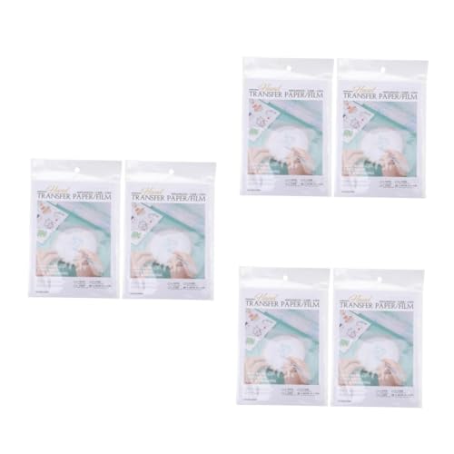 DIYEAH 3 Sätze Wasserlösliches Sticktransferpapier Wasserlösliche Stabilisierung Transferpapier Für Stoffe Halbtransparente Gazevorhänge Mini-anhänger Stickvliesunterlage Pva 8 Stück * 3 von DIYEAH