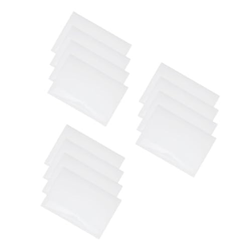 DIYEAH 3 Sätze Whiteboard-aufkleber Trockenlöschtafel Für Reißbretter Für Die Früherziehung Büro-whiteboard Löschbares Zeichenbrett Für Mini-whiteboard Pvc Weiß 4 Stück * 3 von DIYEAH