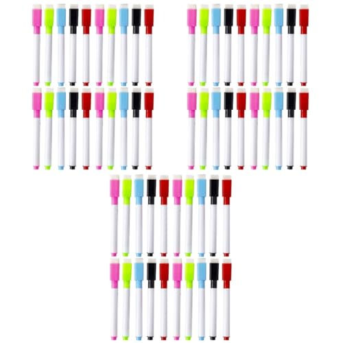 DIYEAH 3 Sätze Whiteboard-stift Expo-marker Trocken Abwischbarer Radiergummi Trockener Löschstift Trocken Abwischbare Marker Whiteboard-marker Trocken Abwischbar Plastik 30 Stück * 3 von DIYEAH