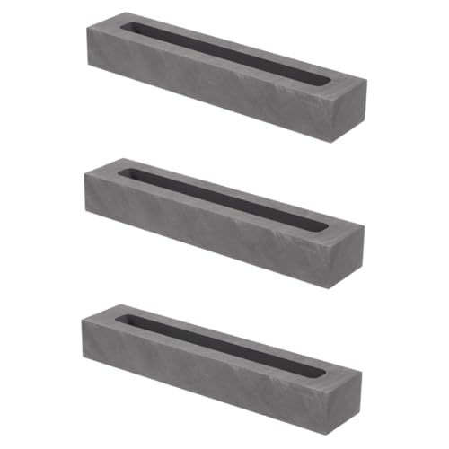 DIYEAH 3 Stück Graphit Gussform für Gold und Silber Längliche Graphit Ingot Mulde zum Schmelzen und Gießen von Metallen für Labor und Wissenschaftserziehung Hohe Wärmeleitfähigkeit DIYEAH 3 Stück Graphit Gussform für Gold und Silber Längliche Graphit Ingot Mulde zum Schmelzen und Gießen von Metallen für Labor und Wissenschaftserziehung Hohe Wärmeleitfähigkeit von DIYEAH