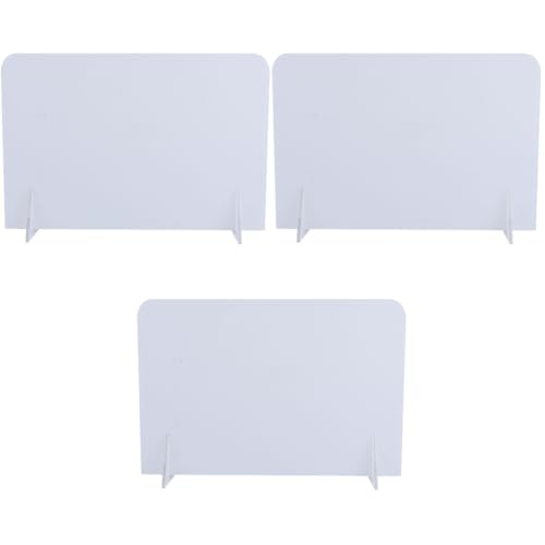 DIYEAH 3 Stück Notiztafeln Transparente Memo Staffeleien Mini Whiteboard Für Den Schreibtisch Trocken Abwischbare Tafel Kleine Weiße Tafel Notizen Klassenzimmer Monitor Mini von DIYEAH