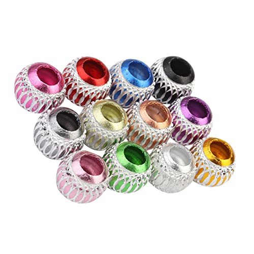 DIYEAH 30 Stk Bastelperlen selber machen bracelet beads armbandperlen Schmuckzubehör Perlenkette Colorful von DIYEAH