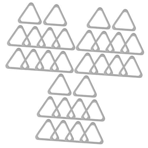 DIYEAH 30 Stück Dreieckige Schnalle Dreieckige Verschlüsse Taschenschnalle Clip Dreieckige Verschlüsse Taschenringverbinder Dreieckiger Ring Schlüsselanhänger Schnalle von DIYEAH