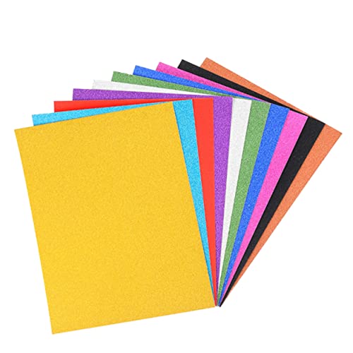 DIYEAH 30 Stück Selbstklebendes Glitzerpapier A4 Bunt Handgefertigtes Bastelpapier Für Kreatives Gestalten Und Basteln Mit Kindern Ideal Für Kunstprojekte Und Dekorationen von DIYEAH