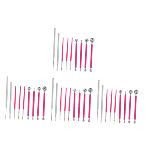 DIYEAH 36 Stk Töpferwerkzeuge Farbpunkte Werkzeuge Aus Ton Selber Machen Stift Tonwerkzeuge Polymer-nagelwerkzeuge Modellierwerkzeuge Aus Ton Bildhauerwerkzeuge -walze Metall von DIYEAH