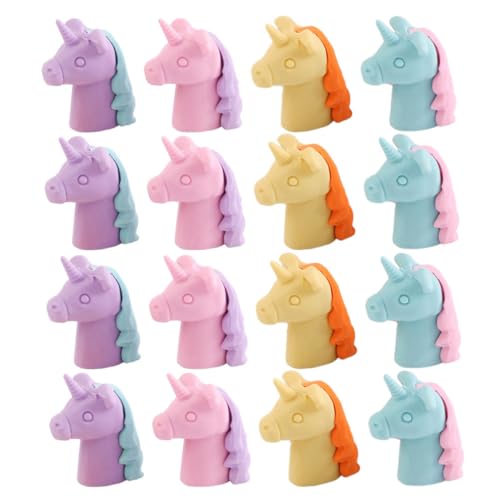 DIYEAH 36St Radiergummi Bleistiftaufsatz Einhornstifte Einhorn Schulmaterial erasers for 3D-Radierer schreibtisch haustiere für kinder klassenzimmer Einhorn-Artikel von DIYEAH