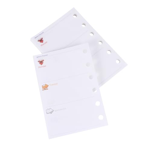 DIYEAH 3St Loseblattpapier lochen 6 Ring Nachfüllpapier Papiereinlagen nachfüllen leeres Nachfüllpapier Notizbuch aus Papier nachfüllen Notizbuch Loseblattpapier loses Nachfüllpapier von DIYEAH