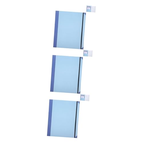 DIYEAH 3St Mappe expandierender Dateiordner Erweiterbarer Datei-Organizer Expanding-Dateiordner Erweiterbarer Aktenordner Speicherdateiordner Geldschein-Organizer mit Taschen Papier Blue von DIYEAH