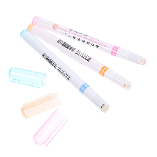 DIYEAH 3St Roller-Textmarker Sammelalbum für Kinder bunte Highlighter Signaturmarker schicke Marker Kinder Sammelalbum büromaterial office zubehör Tintenroller Zeichenstifte Plastik von DIYEAH