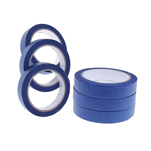 DIYEAH 3St klebriges strukturiertes Papier Klebebandapplikator für Maler Mikroporenband Farbband farbiges klebeband washi-tape Klebeband markieren Farbtrennmarkierungsband aus Gummi Blue von DIYEAH