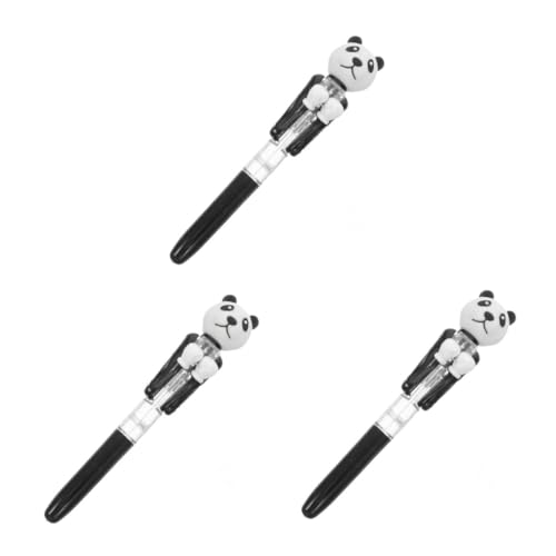 DIYEAH 3st Boxstift Lustige Stifte Für Mädchen Mini-panda Stanzstifte Kawaii Tierstifte Figet-stift Süße Stifte Cartoon-kugelschreiber Panda-bleistifte Panda Federmäppchen Plastik Black von DIYEAH