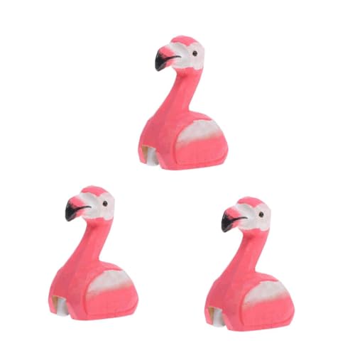 DIYEAH 3st Flamingo-bleistiftspitzer Handspitzer Für Bleistifte Bleistiftspitzer Anspitzer Bleistiftspitzer Mit Tiermotiv Tragbarer Bleistiftspitzer Süßer Rosy Metall von DIYEAH