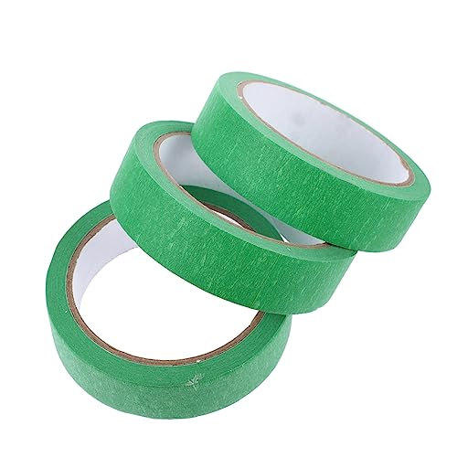 DIYEAH 3st Malerband Klebebandabroller Klebeband Zum Verpacken Grafikband Für Diagramme Hochleistungs-klebebandspender Auto Doppelseitiges Klebeband Klar Doppelt Streifen Papier Green von DIYEAH