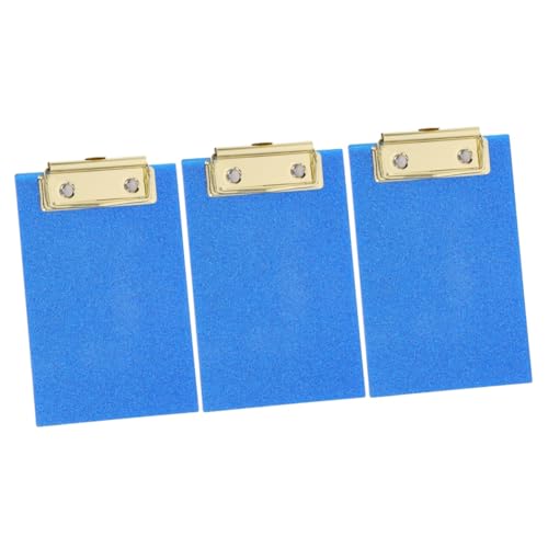 DIYEAH 3st Ordner Wordpad Büroklammern Klemmen Zwischenablage Mit Low-profile-zwischenablage Klemmbretter Pflegezubehör Für Die Arbeit Krankenschwester-klemmbrett Mit Stauraum Blue Acryl von DIYEAH