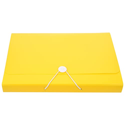 DIYEAH 3st Organbeutel Dokumententasche Budgetbindemittel Datei Werkzeugkasten Kabel Zwischenablage Die Schreibtisch-organizer Dokumentenmappen Papier Briefordner Büro Tür Yellow Plastik von DIYEAH