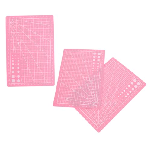 DIYEAH 3st Rücken Schneiden Schneidematte Malmatte Papierschneidebrett Schneideunterlage Bastelmatten Gravurmatten Aus Kunststoff Handgemachte Diy-matte Schneidebrett Gravieren Rosa Abs von DIYEAH