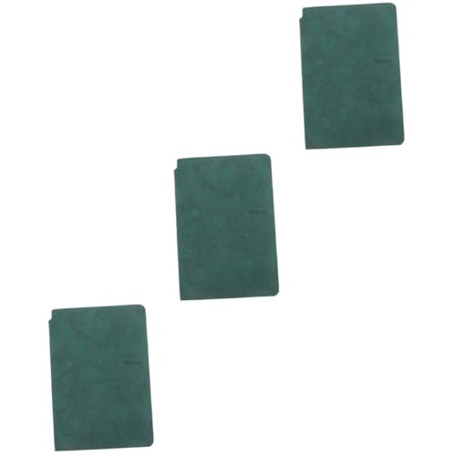 DIYEAH 3st Tragbares Whiteboard Notizbuch-schreibtafel Journaling-notizbuch Leeres Notizbuch-whiteboard Digitaler Notizblock Schreibtisch-organizer Weiß Whiteboard-radierer Pu Dark Green von DIYEAH