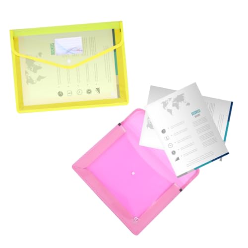 DIYEAH 3st Wasserdichte Aktentasche Übersichtliche Dokumentenmappen Aktenhalter Im Büro Dateiordner Dokumentenordner Papierordner Blaue Taschenmappen Poly-umschlagmappen A4-papiertüte Pvc von DIYEAH