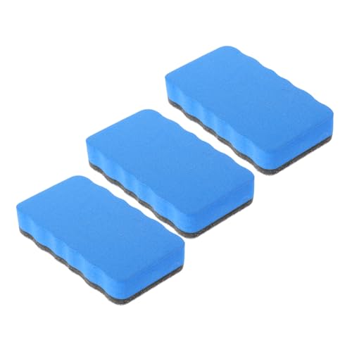 DIYEAH 3st Whiteboard-radierer Staubfreier Kreideradierer Kleiner Tafelwischer Radiergummis Für Weiße Tafeln Whiteboard-radiergummis Tafelreiniger Wischer Trockenlöschtafel Blue Eva von DIYEAH