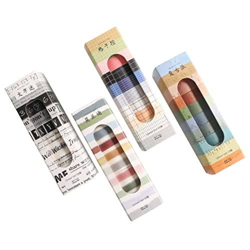 DIYEAH 4 Kisten Washi-Tape the washi tape papierklebeband Decorative tape Craft supply DIY tape Scrapbooking-Klebeband dekoratives Klebeband für Sammelalbum Japanisches Papier Colorful von DIYEAH