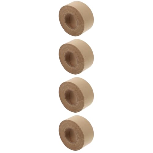 DIYEAH 4 Pcs Klebeband aus Kraftpapier Patch Gold schälen durchsichtiges Paketband Spender verpackungsmaterial packing tape anti dust klebeband Packband aus Papier Packbänder aus Papier von DIYEAH