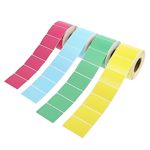 DIYEAH 4 Rollen Thermopapier Adressetiketten Aufkleber Für Geschenkanhänger Selbstklebende Etiketten -versandetiketten Geschenkaufkleber Siegel Aufkleber Mini-etiketten Mini Drucker von DIYEAH