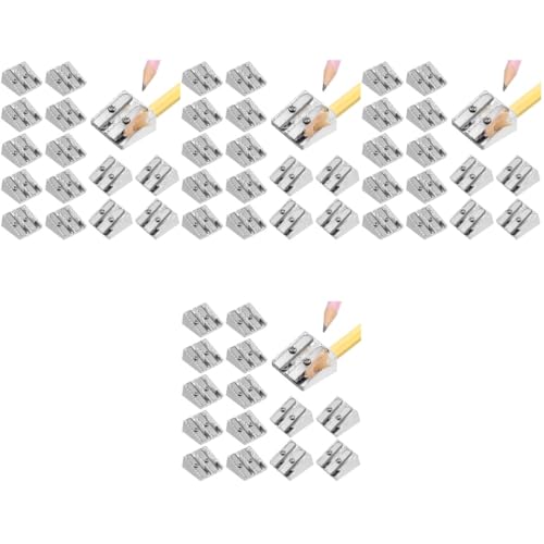 DIYEAH 4 Sätze Bleistiftspitzer Aus Aluminiumlegierung Schärfer Manueller Bleistiftspitzer Bleistifte Server-notizblock Maschine Buntstiftspitzer Bleistiftspitzer Aus Metall 20 Stück * 4 von DIYEAH