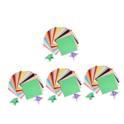 DIYEAH 4 Sätze Buntes Origami Pastellpapier Zum Basteln Bunte Origami-papiere Quadratisches Papier Farbiges Papier Für Farbiges Bastelpapier Farbkarton Zellstoff 200 Stück * 4 von DIYEAH