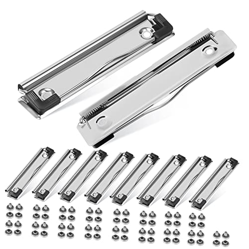 DIYEAH Klemmbrett Klammer Klein 4 Sätze Datenordner Clips Für Bretter Federklammer Für Aktentafel Kabine Clips Klemmbrett-clip Zeichenbrett Mit Dateien Clips Whiteboard-klemmbrett Metall 10 Stück * 4 von DIYEAH