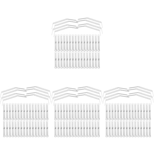 DIYEAH 4 Sätze Doppellochbindung Aus Metall Büroklammern Stachelkammbinder Große Clips Zum Zeichnen Zinke Büroartikel Büromaterial Buchbindemaschinen Bindeklammern Silver 150 Stück * 4 von DIYEAH