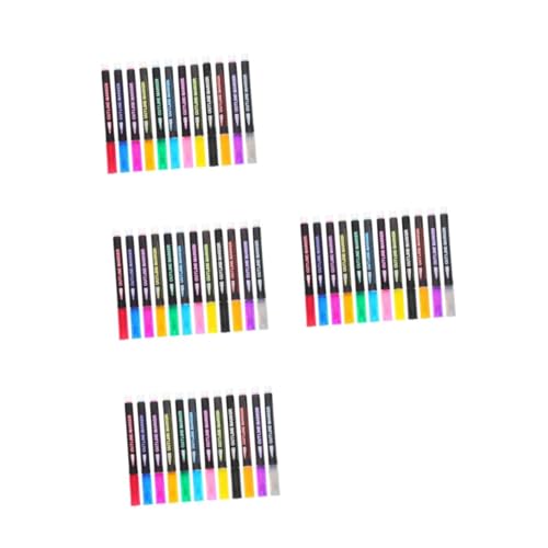 DIYEAH 4 Sätze Handkonto-text Marker Tragbare Markierungsstifte Schicke Marker Stifte Selber Machen Malutensilien Markierungen Masse Diy Liefert Bunte Stifte Plastik 12 Stück * 4 von DIYEAH