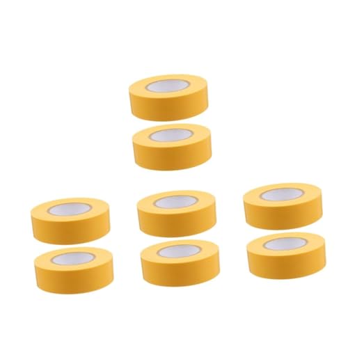 DIYEAH 4 Sätze Kein Klebeband Dekoratives Klebeband Farbiges Packband Klebeband Markieren Dekorationsband Gelbes Markierungsband Absperrband Farbiges Band Yellow Pvc 2 Stück * 4 von DIYEAH