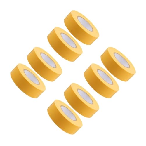 DIYEAH 4 Sätze Kein Klebeband Werkzeug Markieren Nicht Klebendes Klebeband Markierungsband Farbiges Band Etikettenband Absperrband Farbiges Packband Dekorationsband Pvc Yellow 2 Stück * 4 von DIYEAH