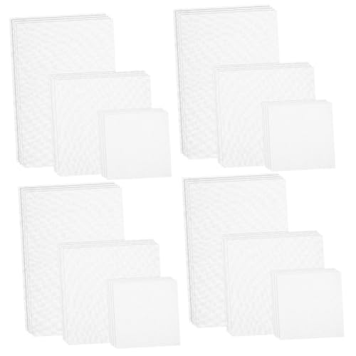 DIYEAH 4 Sätze Kreuzstich-mesh-stickstoff Tücher Stickrahmen Gewebte Accessoires Kreuzstich-set Kreuzstichreifen Bestickt Stickgarn Heimdekoration Weiß Polyester Baumwolle 12 Stück * 4 von DIYEAH